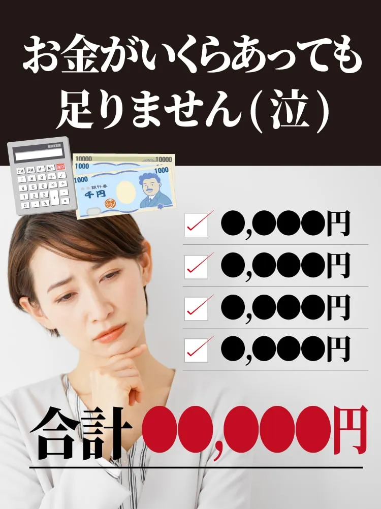 いくらあっても足りません